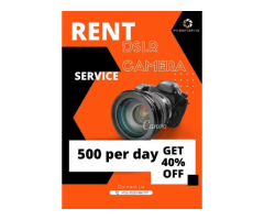 Rent Dslr Camera Canon Sony Nikon Photoshoot Videos 500 Per Day