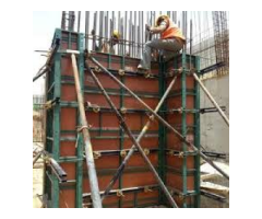 Scaffolding pipe clumps shuttering plate mobile tower